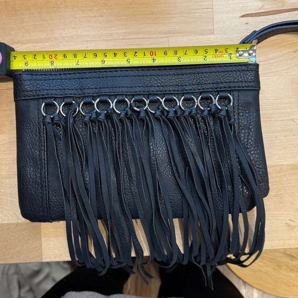 Carlos by Carlos Santana Black Fringe Wristlet